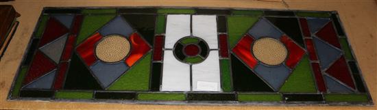 Stained glass panel